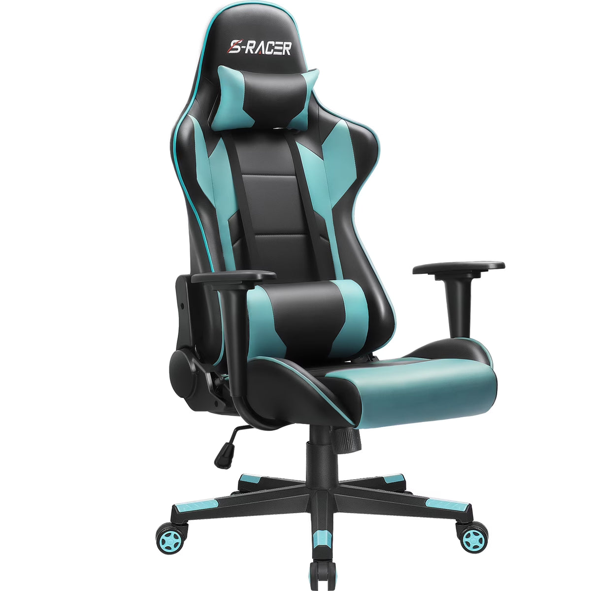 Homall Gaming Chair office Chair with Headrest & Lumbar Support, Pink