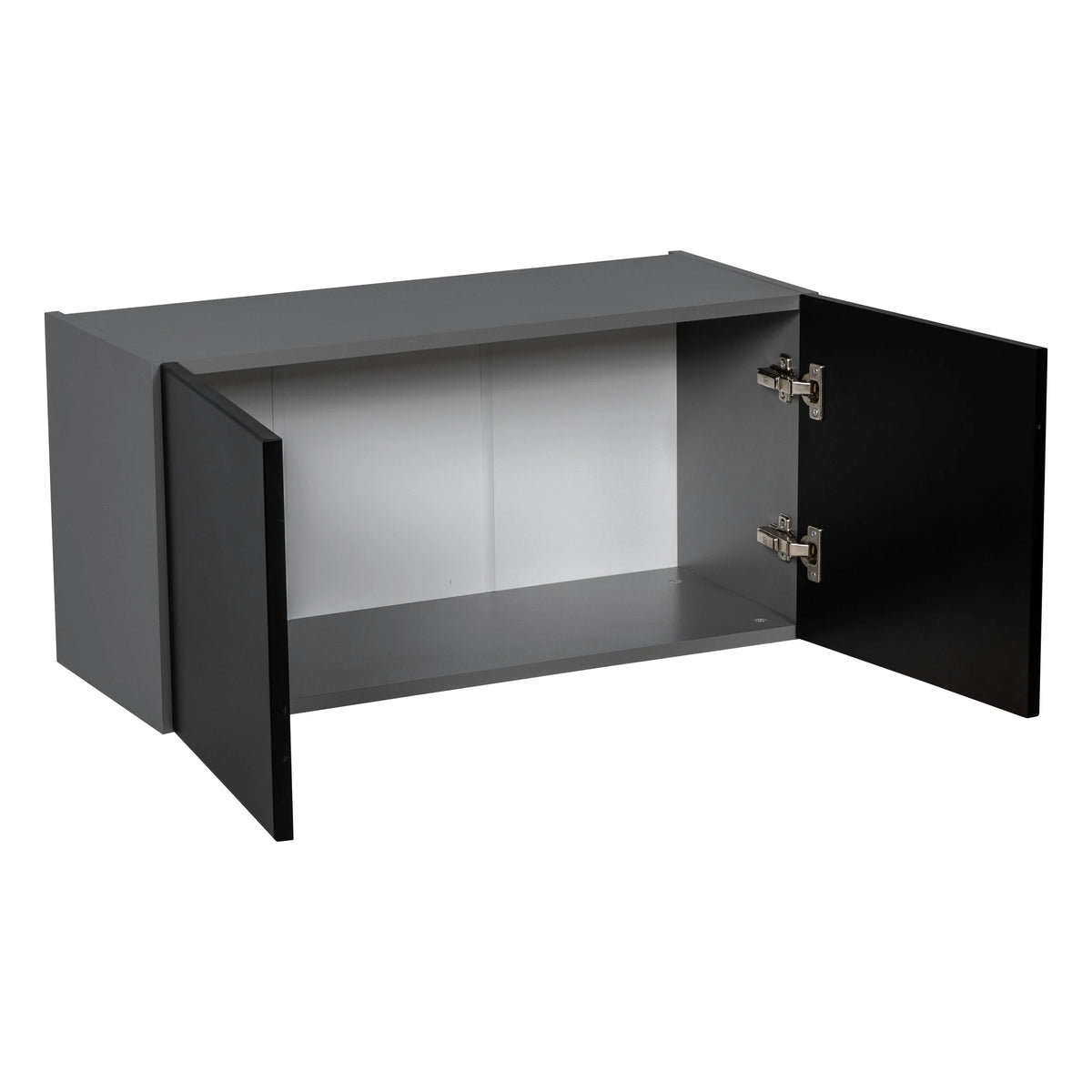24" x 18" Wall Cabinet-Double Door-with Black Matte door