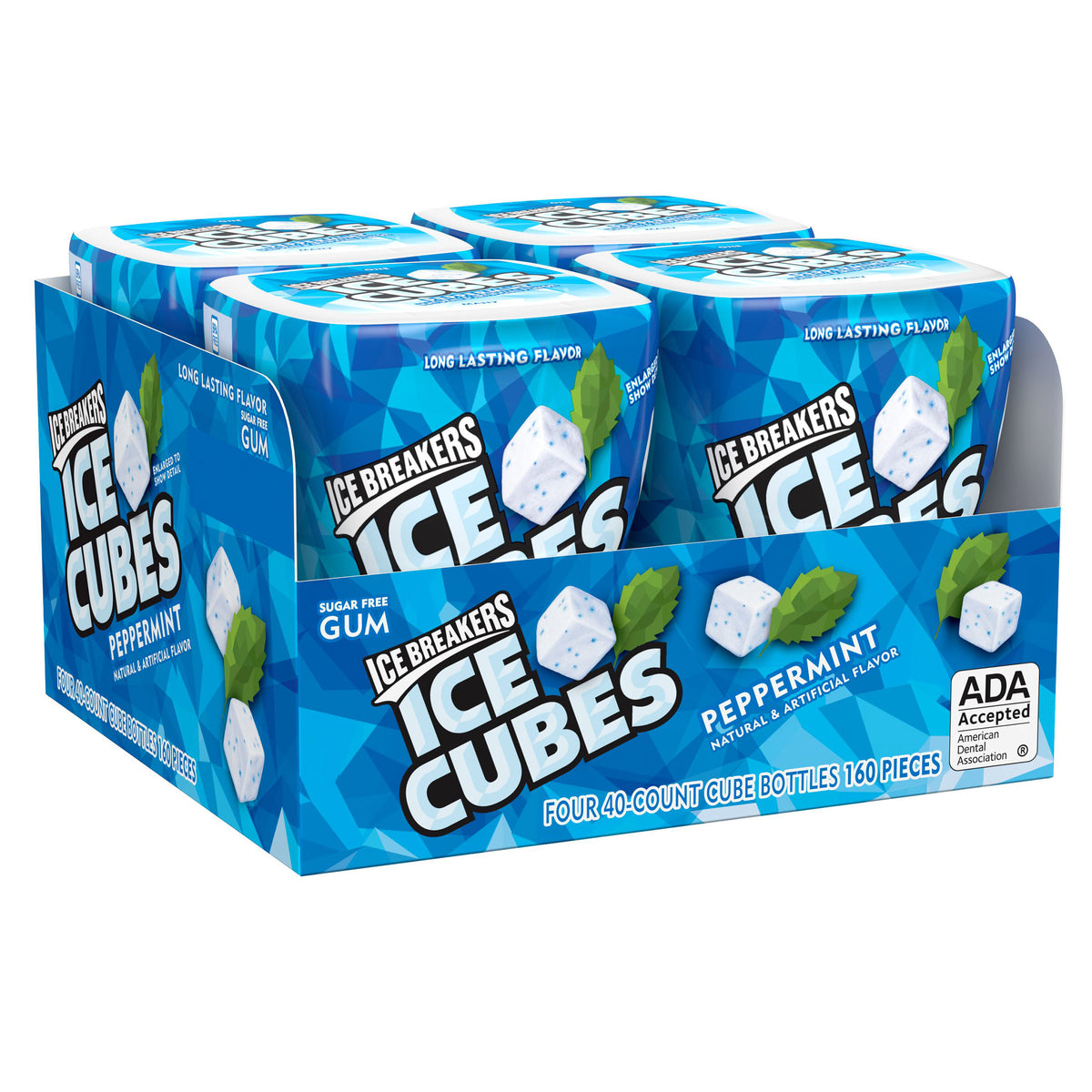Ice Breakers Cube Peppermint Gum, 40 pieces, 4-count