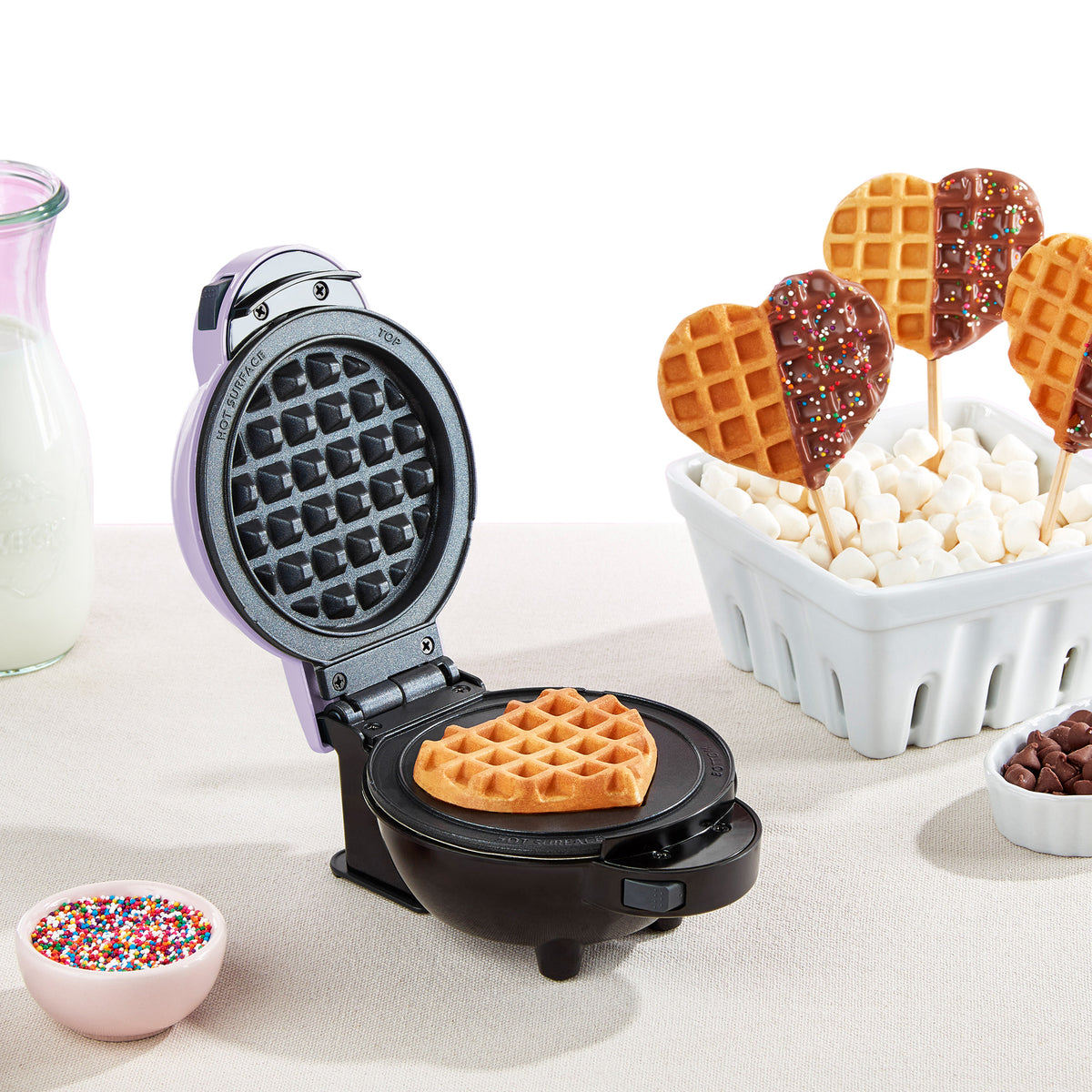 Dash Multi-Plate Mini Waffle Maker with Removable Plates