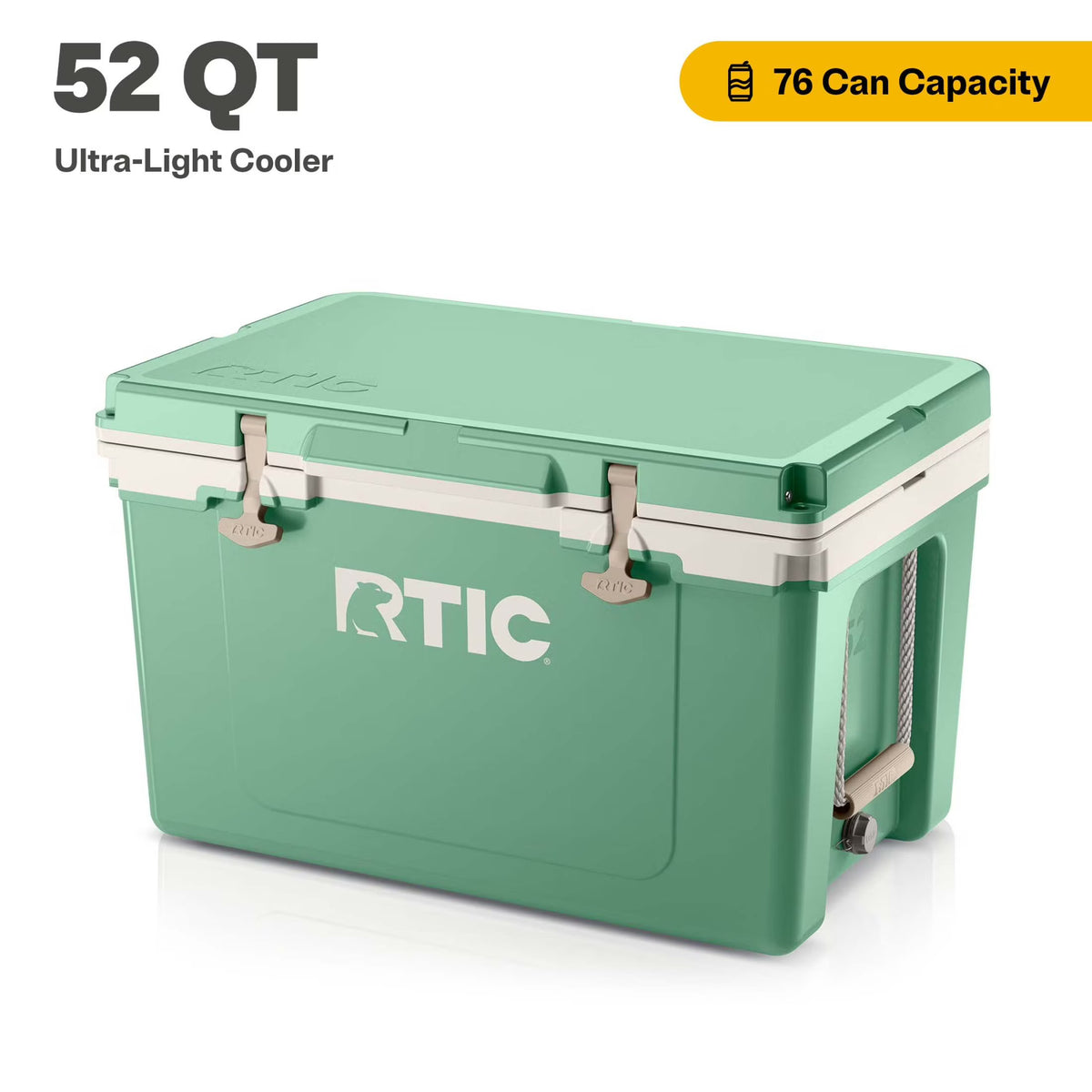 RTIC 52 QT Ultra-Light Hard-Sided Ice Chest Cooler, Fits 76 Cans, Trailblazer