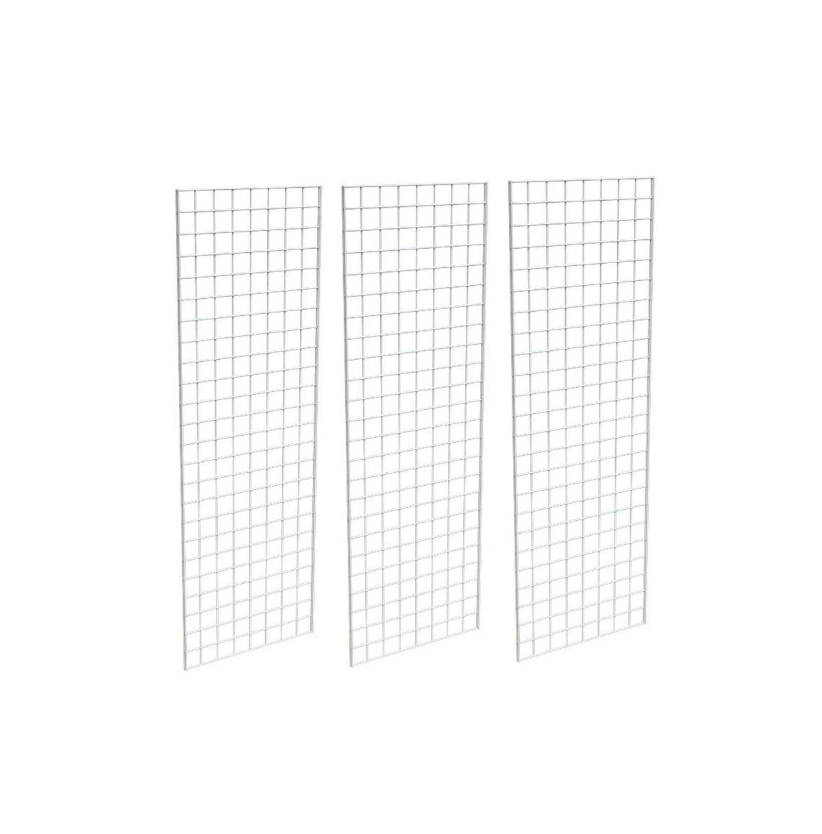 2' X 6' Gridwall Panels - 3 Pcs Box - Grid Wall Display White