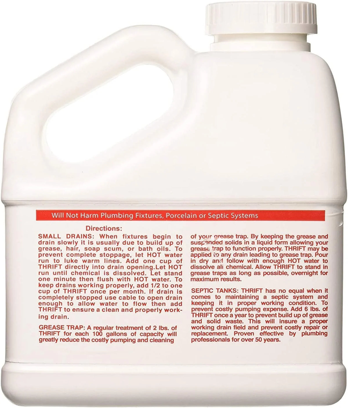 THRIFT FBA_T-600 T-600 Alkaline Based 6 lb. Granular Drain Cleaner, White (��w�� ���ѧ�k)