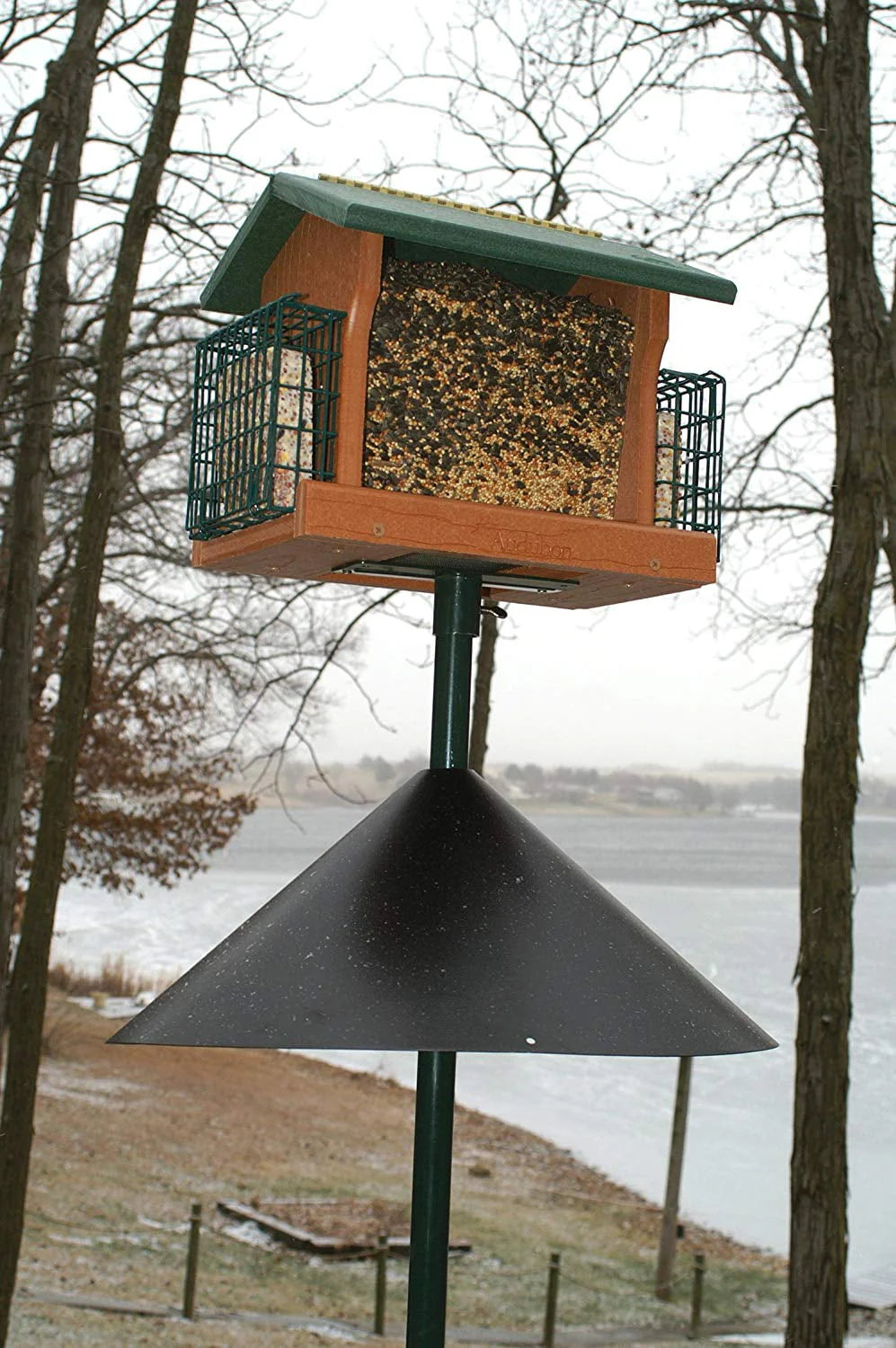Audubon Wrap Around Metal Squirrel Baffle 18 in Diameter