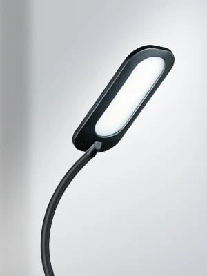 TECKIN Floor Lamp, Dimmable Black Lamp with 5 Color& 4 Brightness and Adjustable Gooseneck