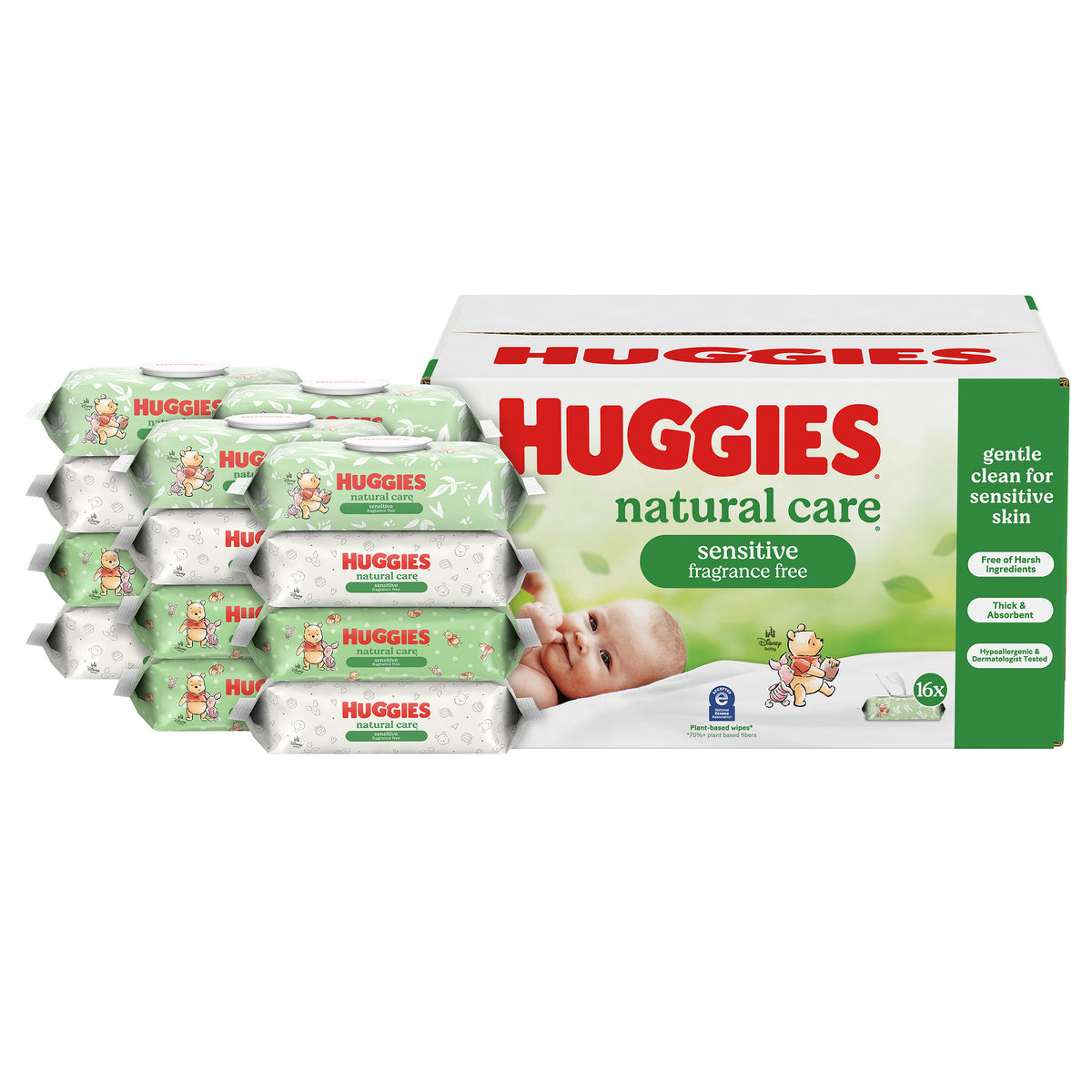 Huggies Natural Care Sensitive Baby Wipes, 1024-count