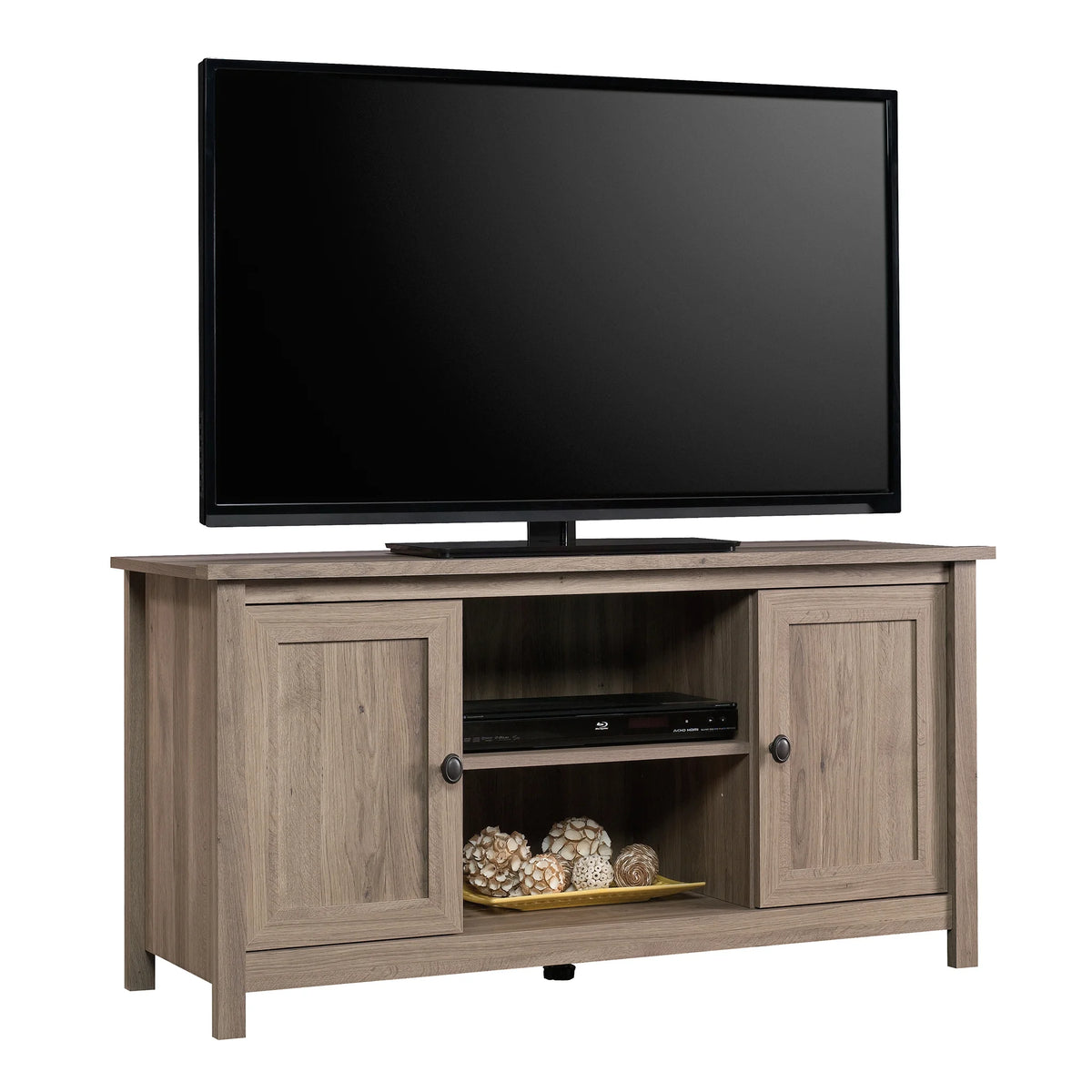 Sauder County Line TV Stand for TV's up to 47", Salt Oak Finish