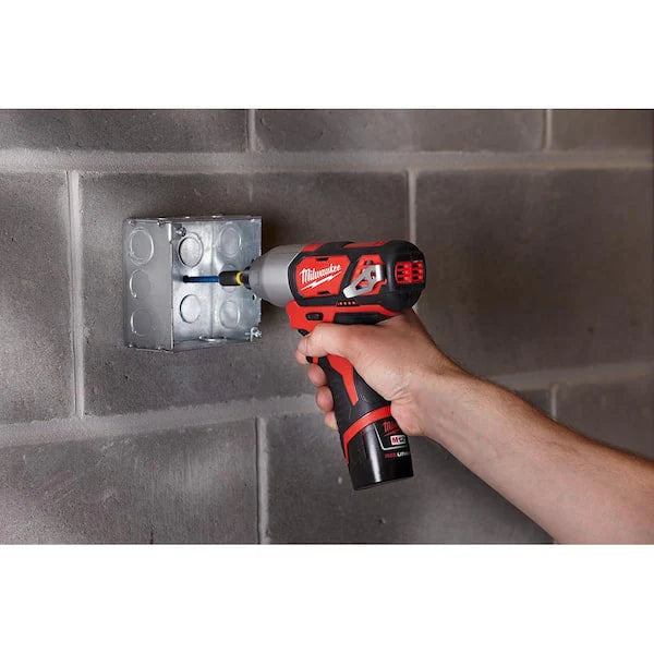 M12 12V Lithium-Ion Cordless Drill Driver/Impact Driver Combo Kit (2-Tool) with SHOCKWAVEDriver Bit Set (50-Piece)