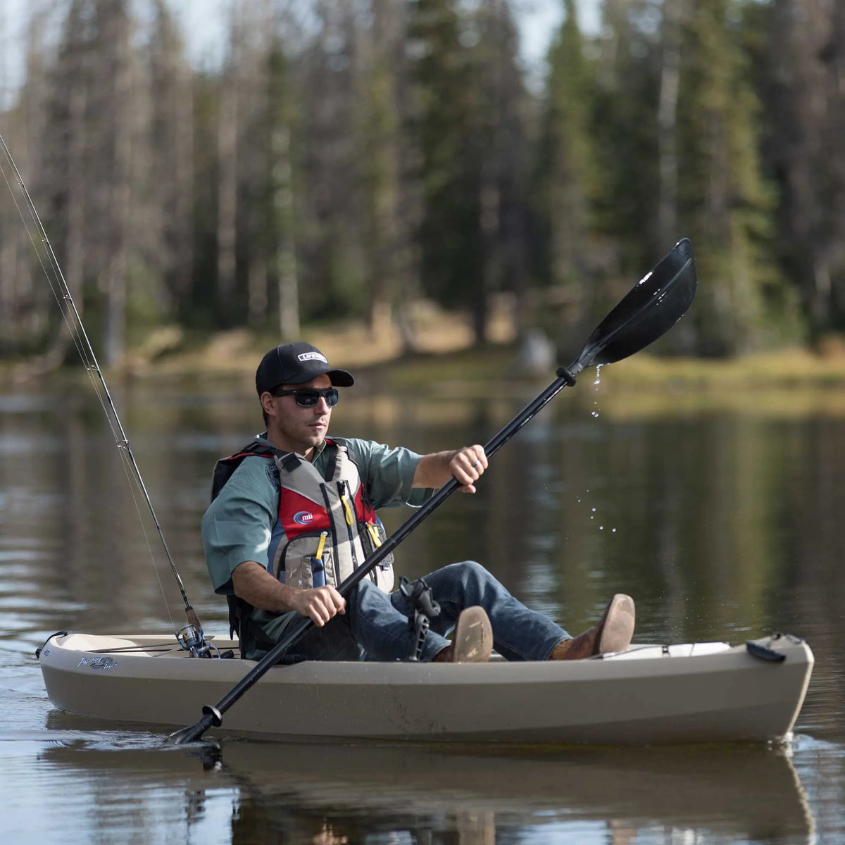 Lifetime Tamarack Angler 10 ft. Fishing Kayak, Volcano Fusion (91340)