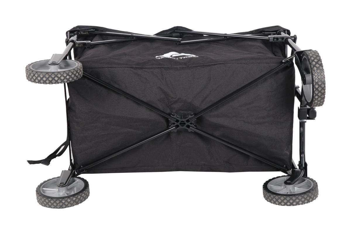 Ozark Trail Multi-Purpose Big Bucket Cart, Black Wagon, 24 inches in Height
