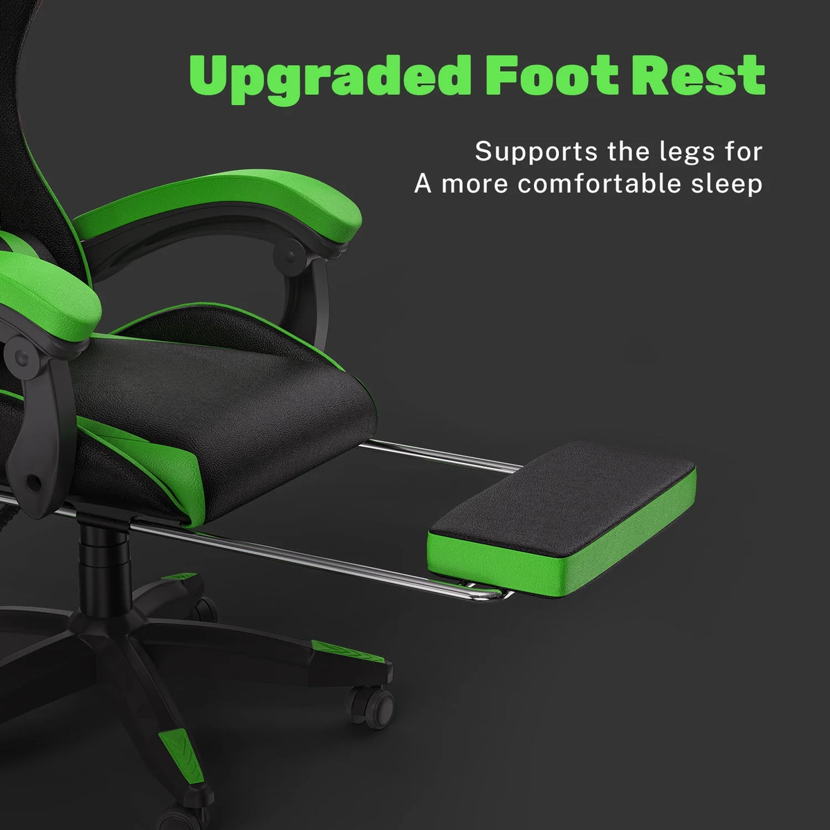 Bigzzia Gaming Chair Pu Leather Office Chair with Ergonomic Lumbar Pillow, Reclining Racing Game Chair Backrest and Seat Height Adjustable Swivel Recliner,Esports Chair with Headrest,Blue