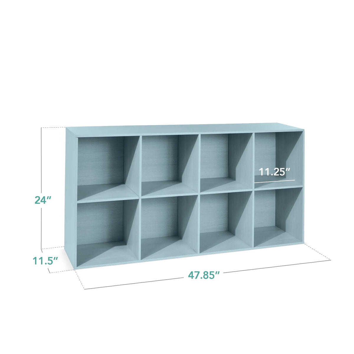 Best Choice Products 8-Cube Bookshelf, 11in Display Storage System, Organizer w/ Removable Back Panels - Black
