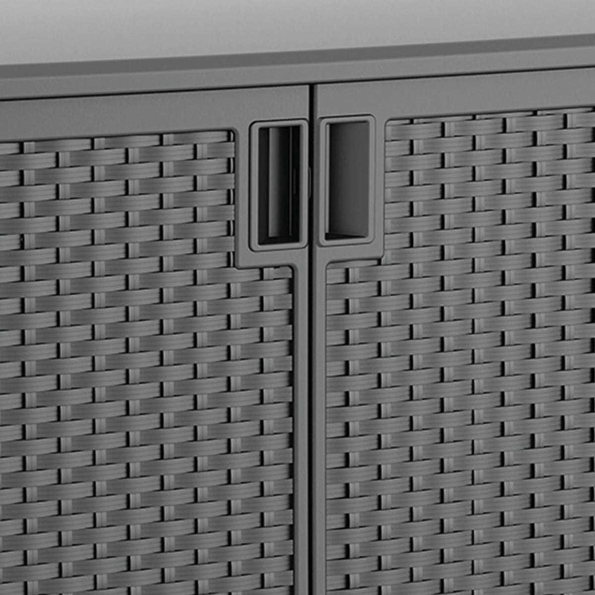 Suncast Outdoor Cabinet Deck Storage Box with Adjustable Shelf, (2 Pack)