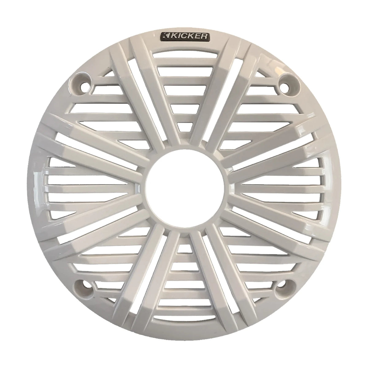 Kicker 46KMC2 Receiver + 2 Pairs 6.5" 2Way 195W Speakers w/ White Grilles, 50-ft Wire, 22" Antenna