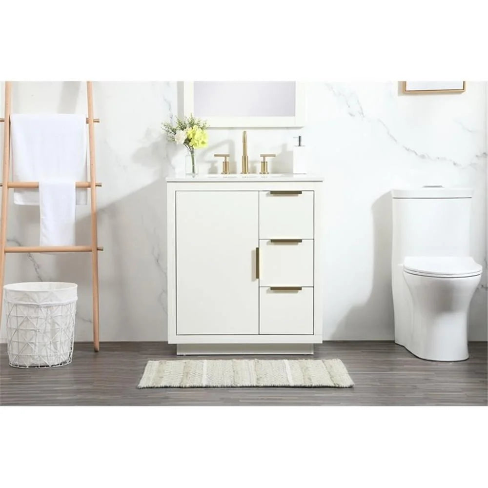 Elegant Kitchen and Bath 30 Inch Single Bathroom Vanity In Grey