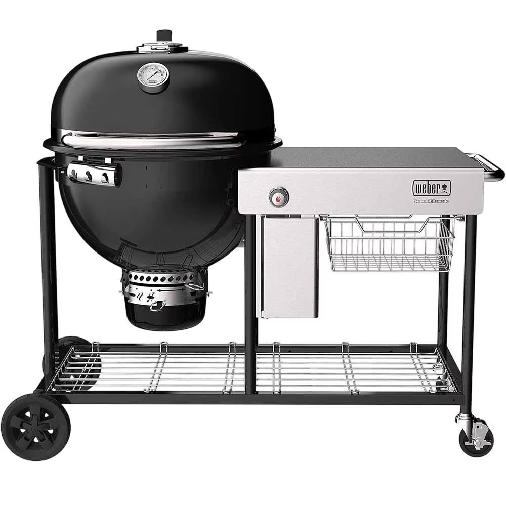 Weber Summit Kamado S6 Charcoal Grilling Center, Black