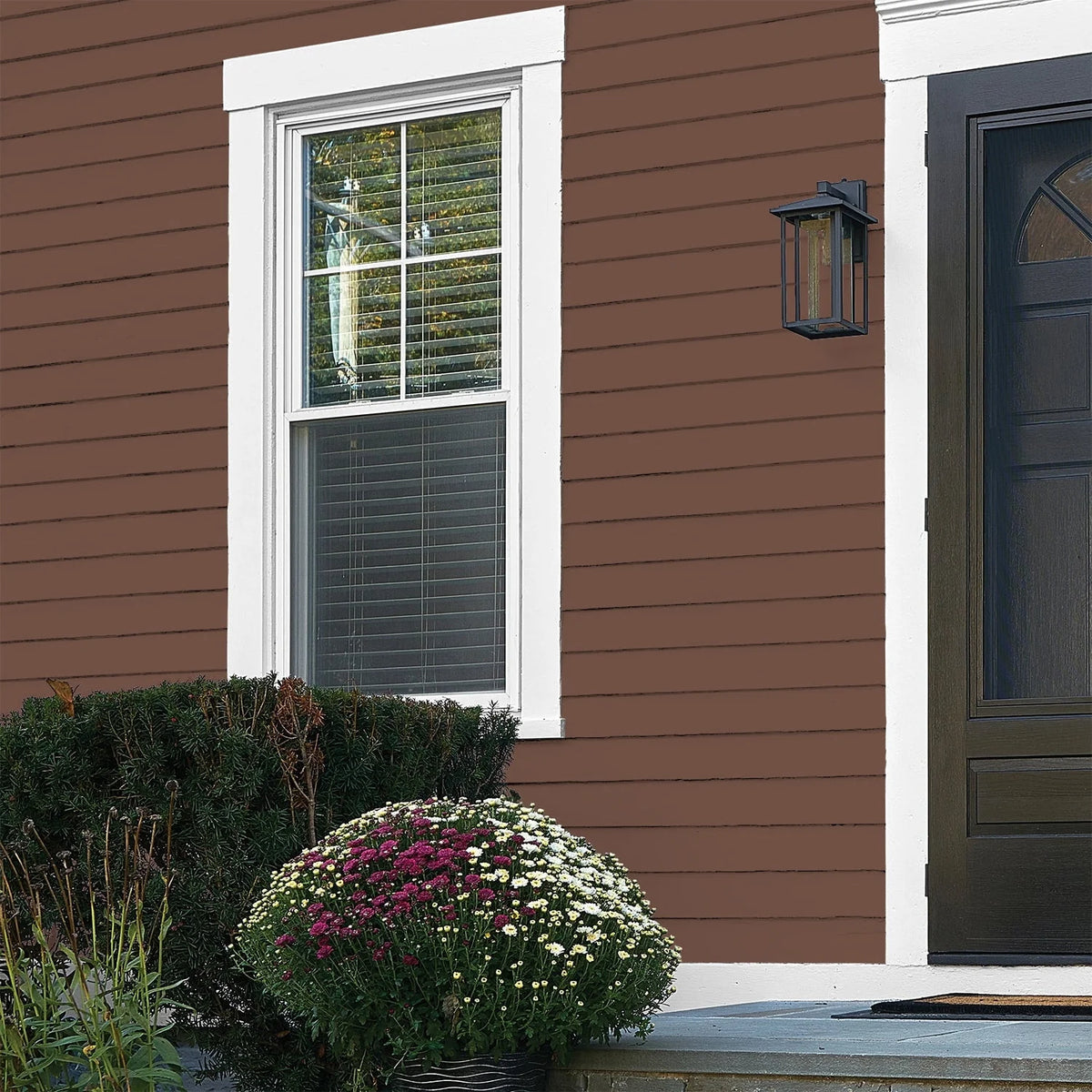Glidden One Coat Exterior Paint and Primer, Bigfoot / Brown, Gallon, Flat