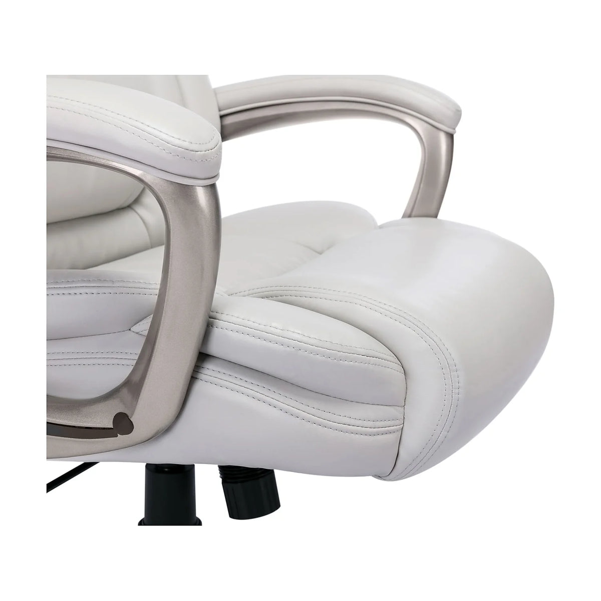 Serta Garret Executive Office Chair White Bonded Leather