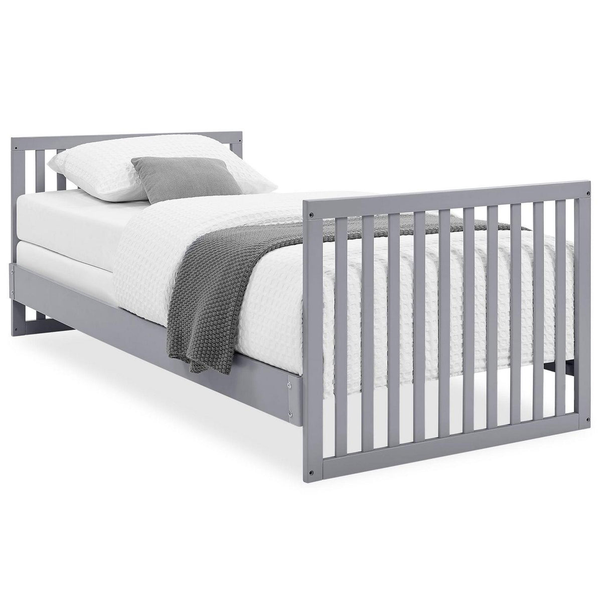 Delta Children Essex Convertible Mini Baby Crib with 2.75-Inch Mattress. Grey w/Natural