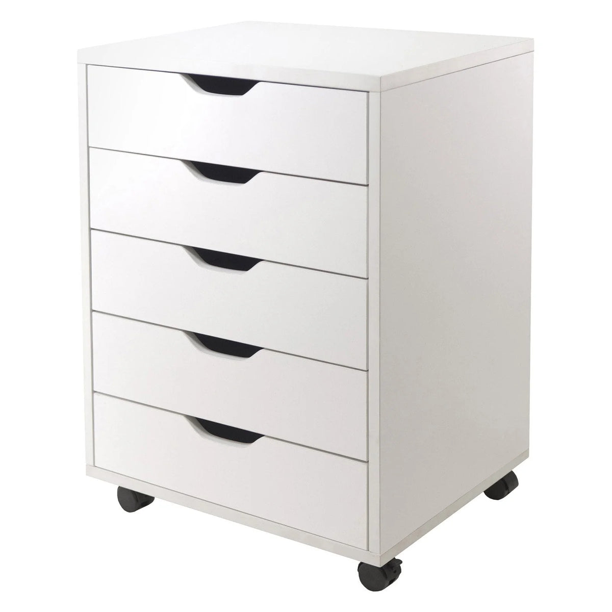 Winsome Wood Halifax 5-Drawer Mobile Cabinet, White Finish