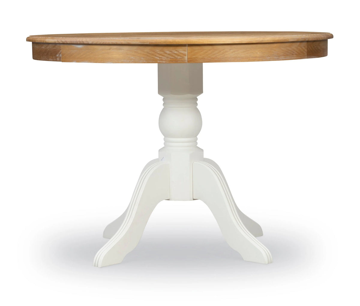 Linon Tobin  Pedestal Dining Table - Natural/White