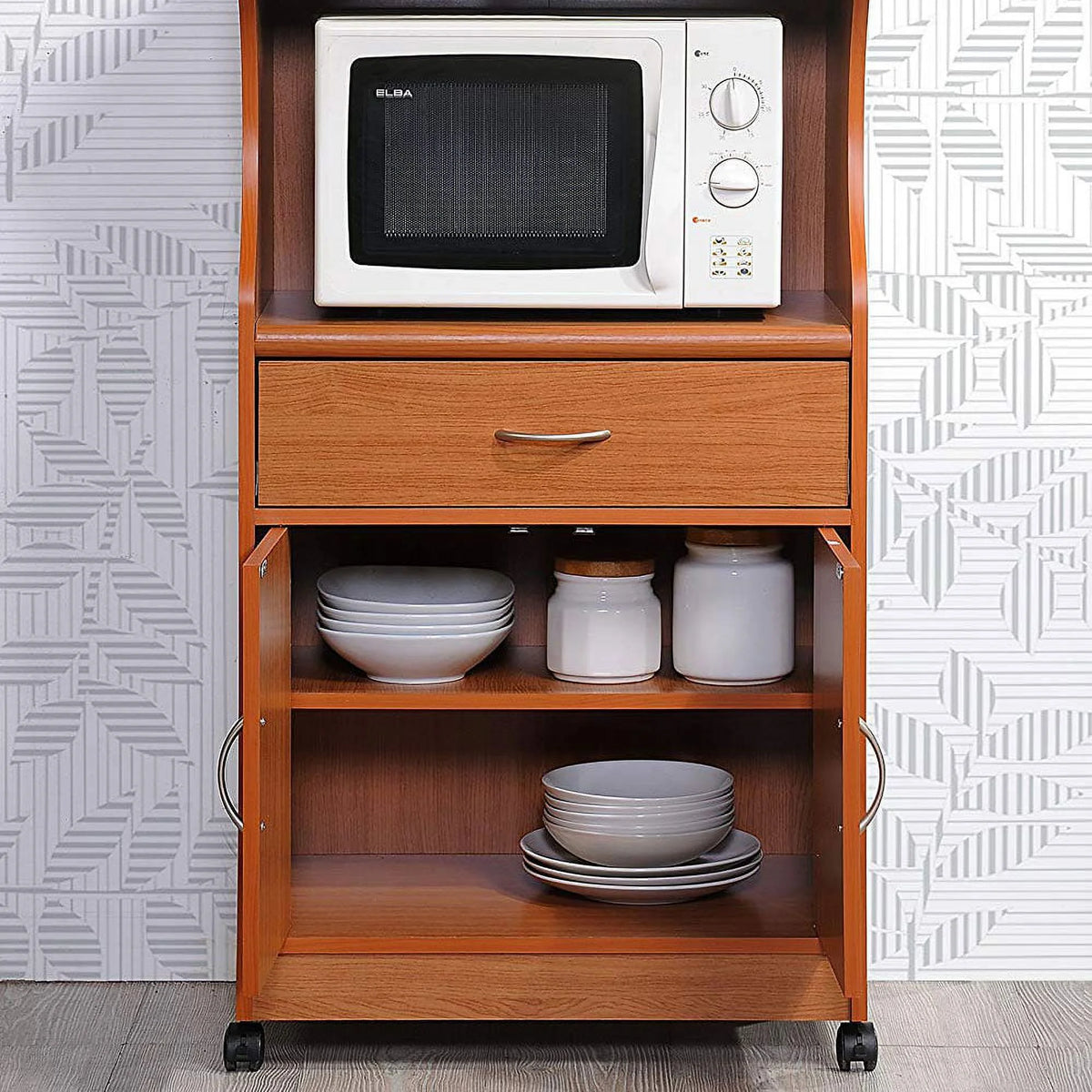 Hodedah HIK77 Microwave Cart