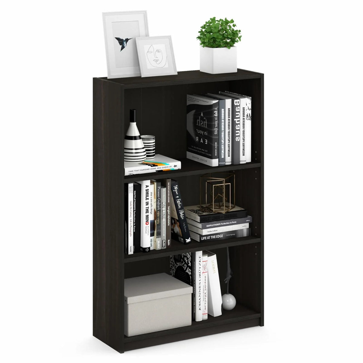 Furinno Jaya Simply Home 3-Shelf Bookcase