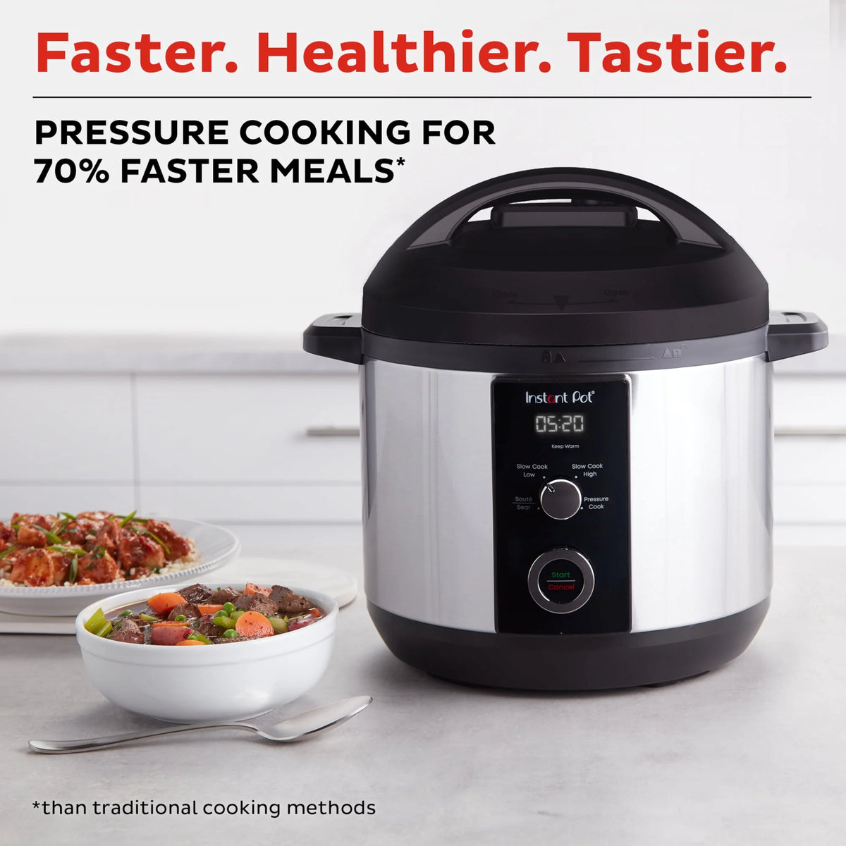 Instant Pot 6QT Easy 3-in-1 Slow Cooker, Pressure Cooker, and Saut�� Pot