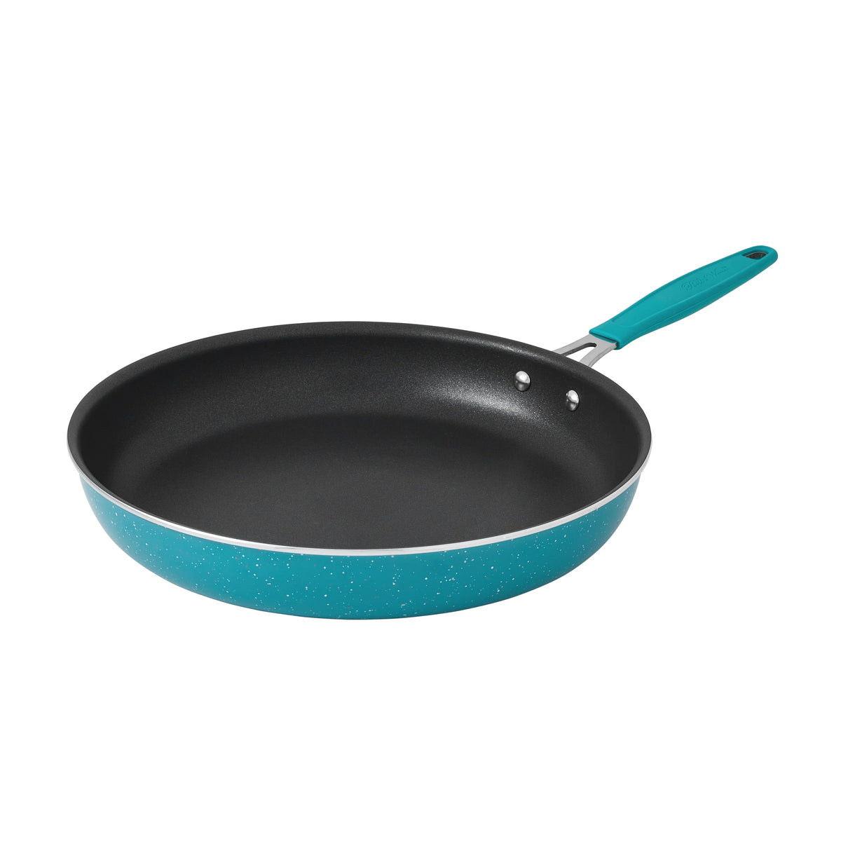 The Pioneer Woman Frontier Speckle 18 Piece Nonstick Aluminum Cookware Set, Blue