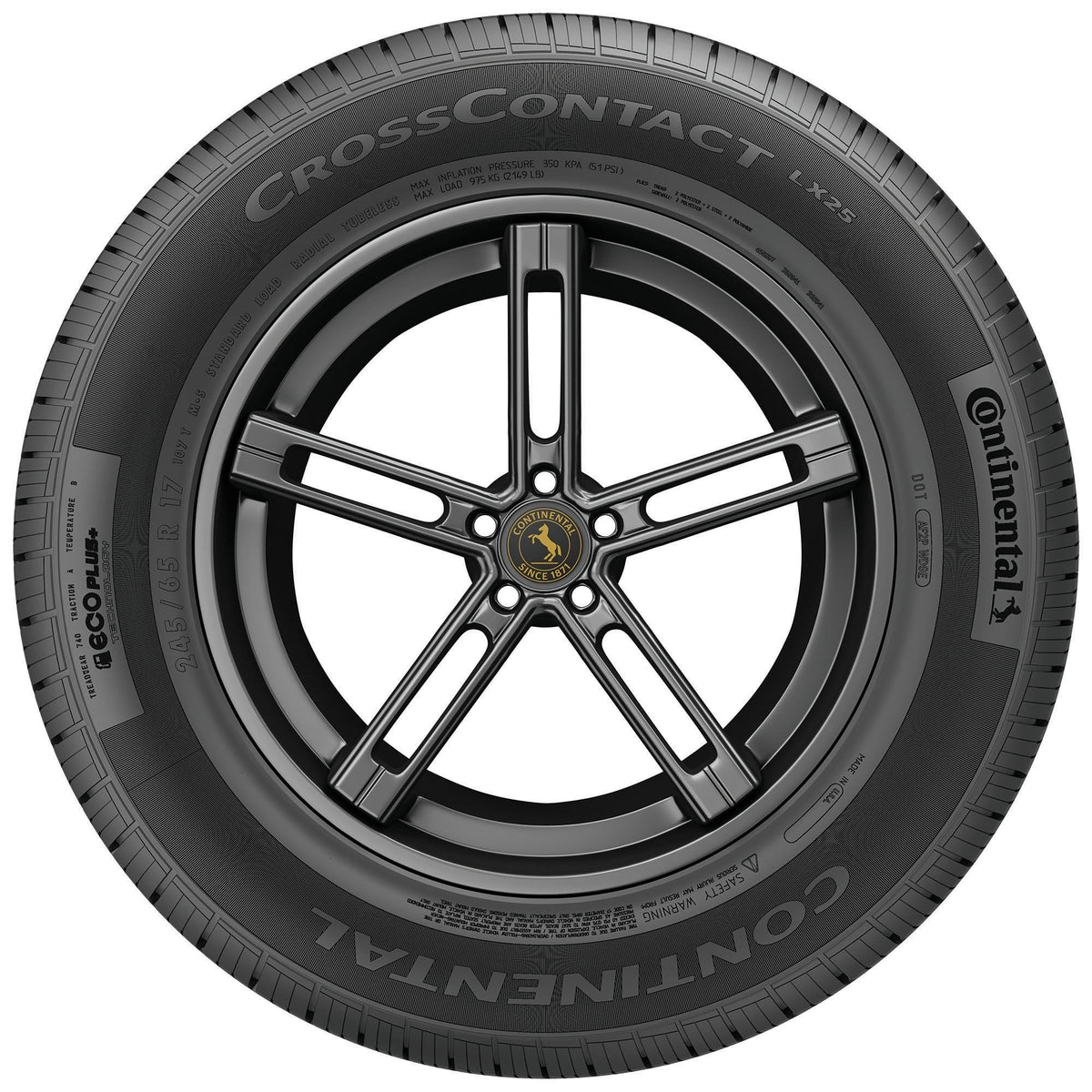 Continental CrossContact LX25 All Season 225/55R18 98H SUV/Crossover Tire
