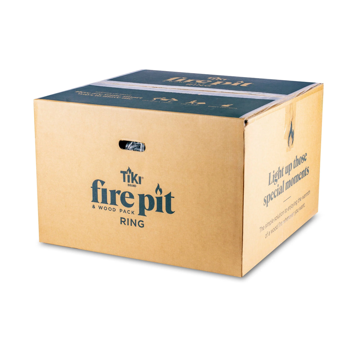 TIKI® Brand 27.5 inch Reunion Smokeless Fire Pit Metal Black