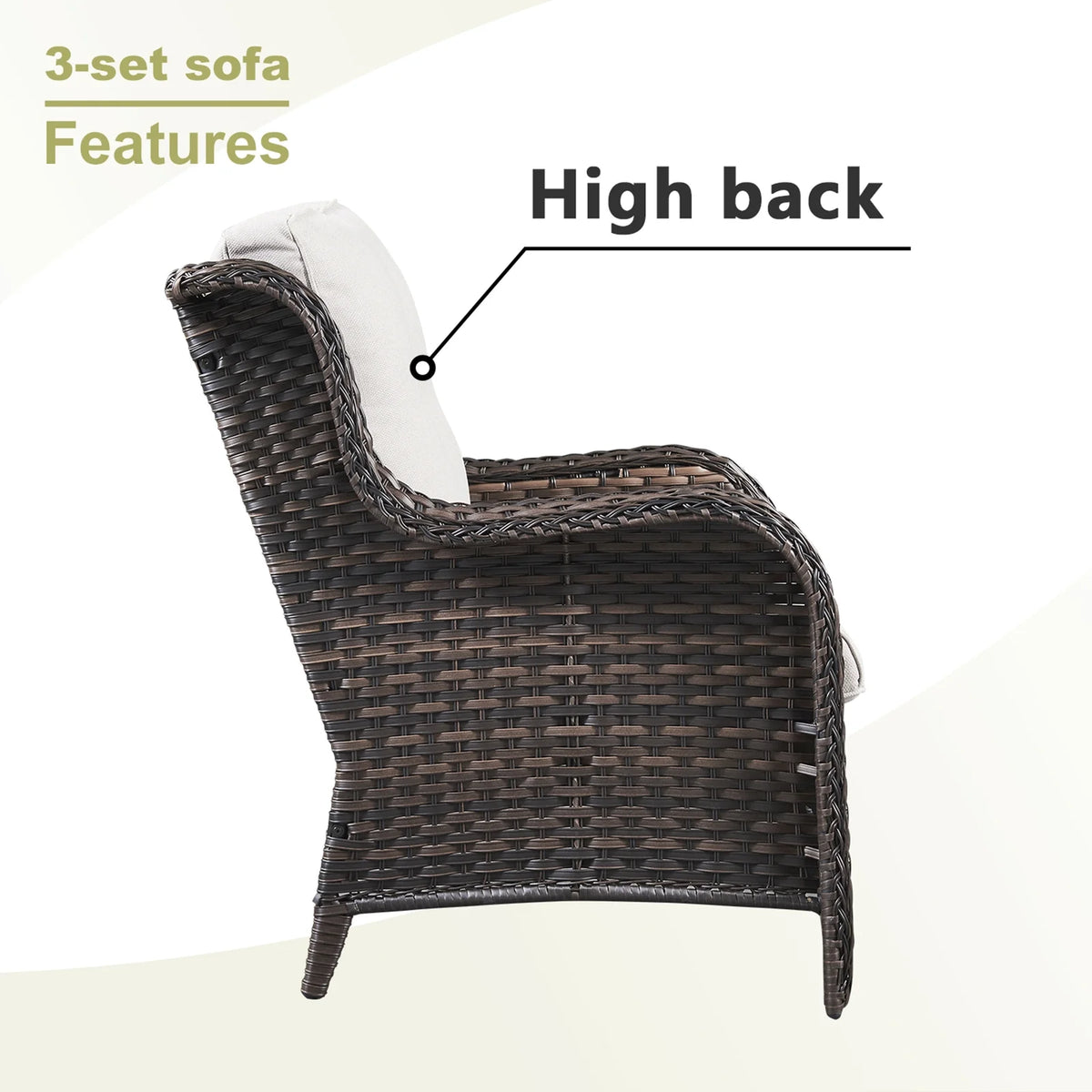 POCASSY 7 Piece Rattan Sofa Seating Group with Cushions