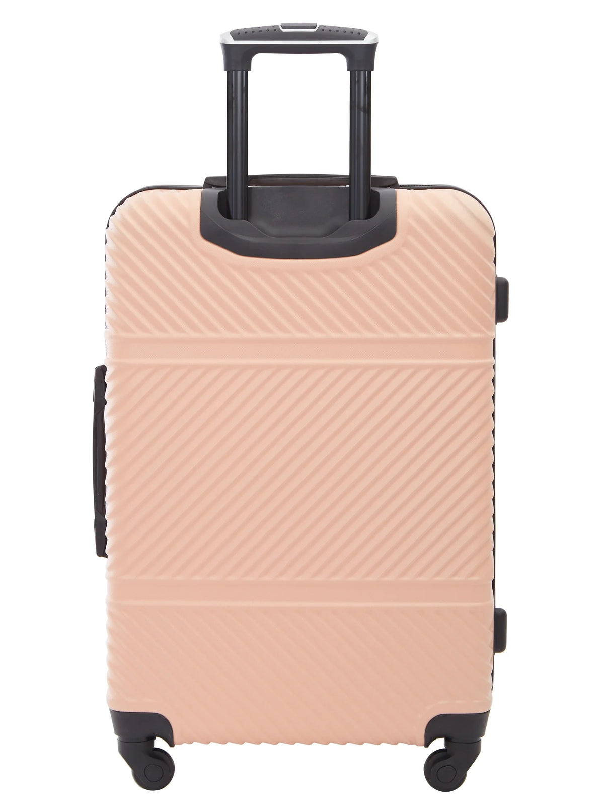 Wrangler 4 Pc Hardside Spinner Luggage Set with 20" & 25" Suitcases and Packing Cubes, Black