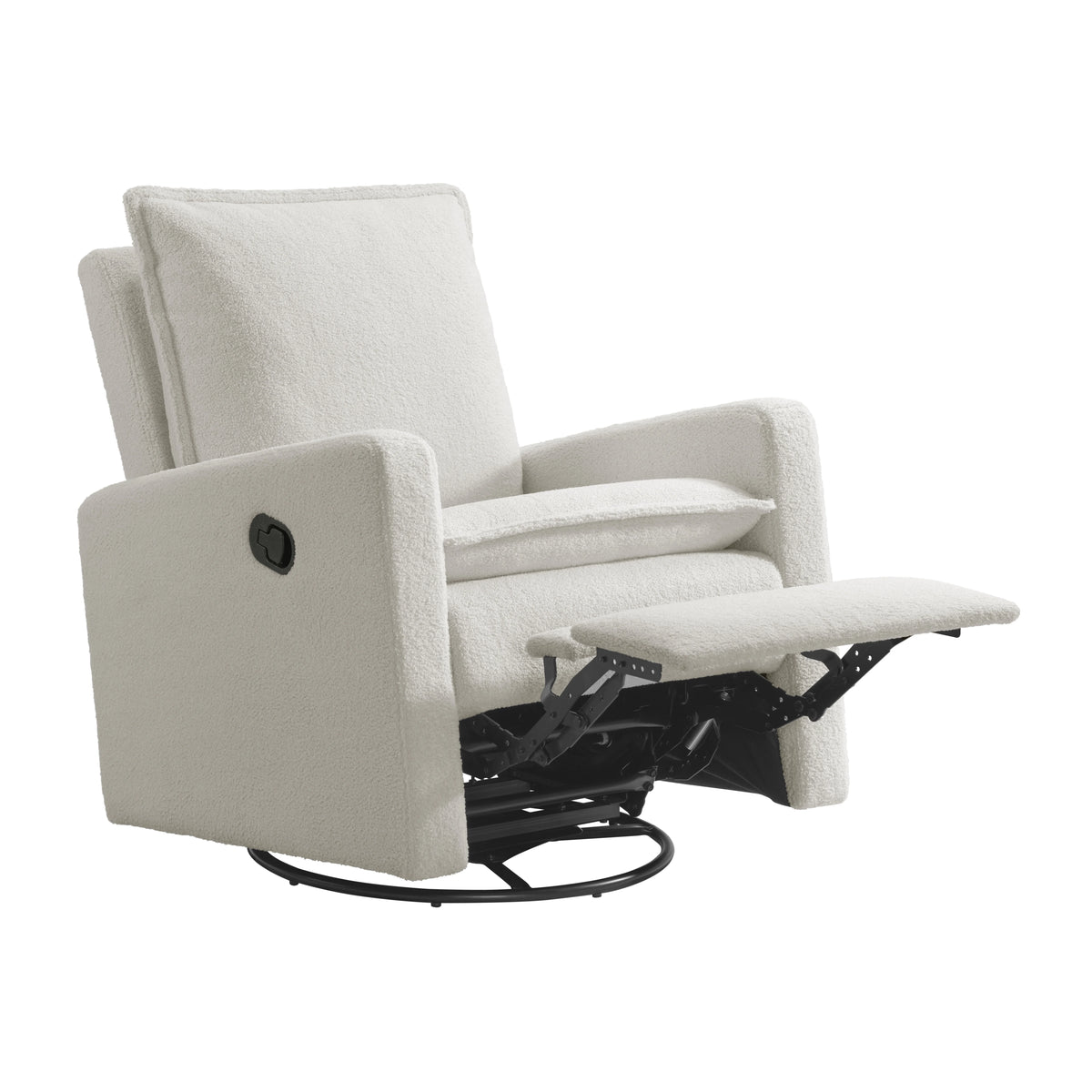 Soho Baby Coventry Glider Recliner Boucle White