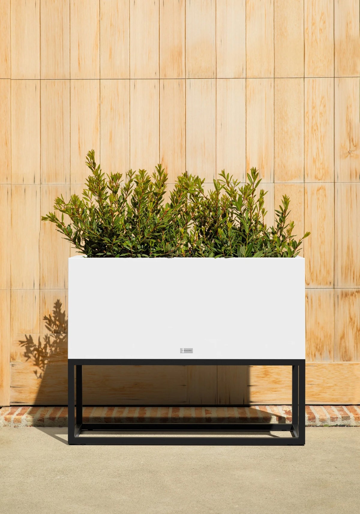 Veradek Block Series Raised Long Box Plastic Planter - (32 in., Black)