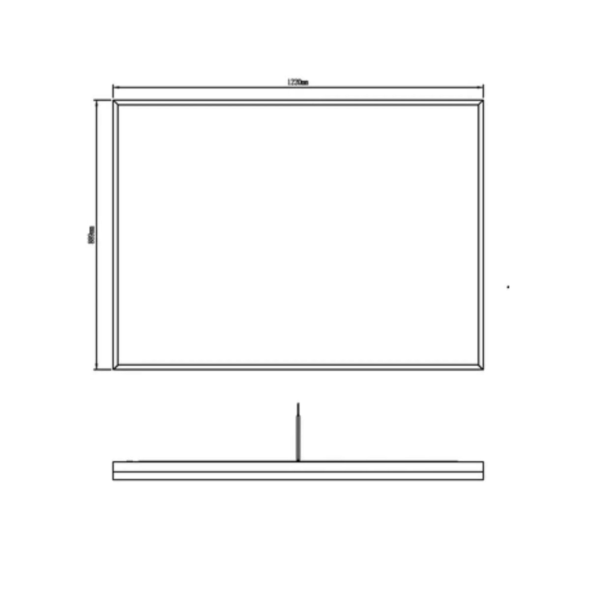 Modern Mirrors Astral Lighted Bathroom Vanity Mirror, Wall Mirror with Dimmable Daylight LED Lighting