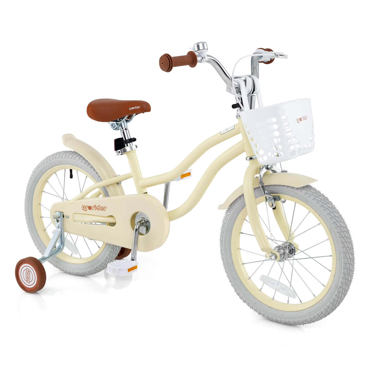 Costway 18'' Kids Bike Toddler Bicycle with Training Wheel Kickstand for 4-8 Years Old Pink