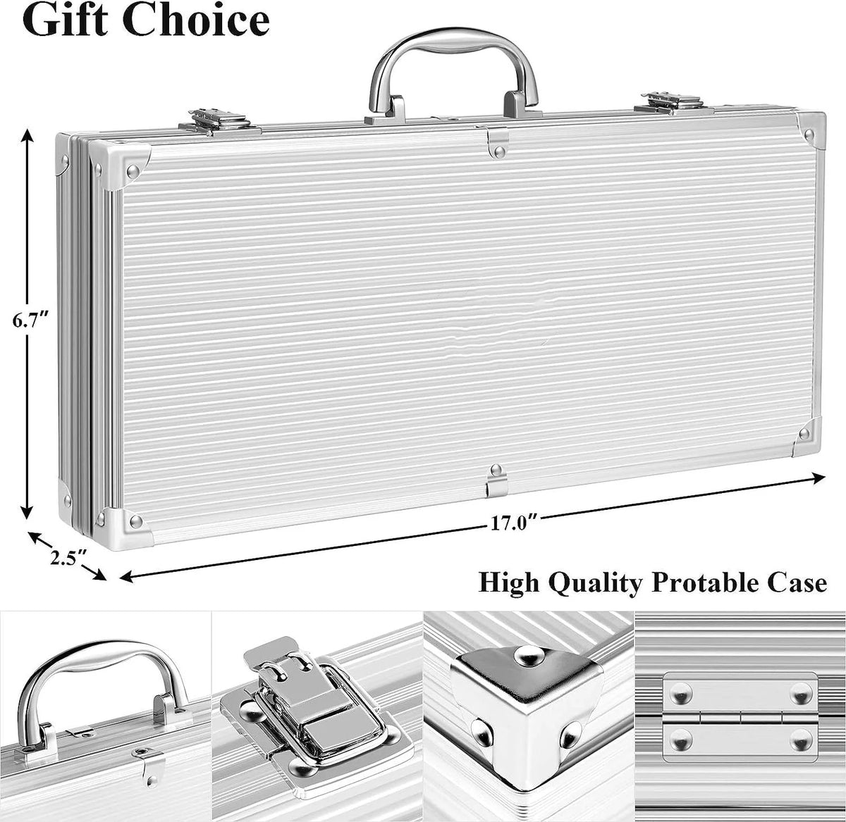 BBQ Grill Accessories Set, Stainless Steel Griddle Tools Kit for Blackstone and Camp Chef, 38Pcs Grill Utensils Set for Barbecue