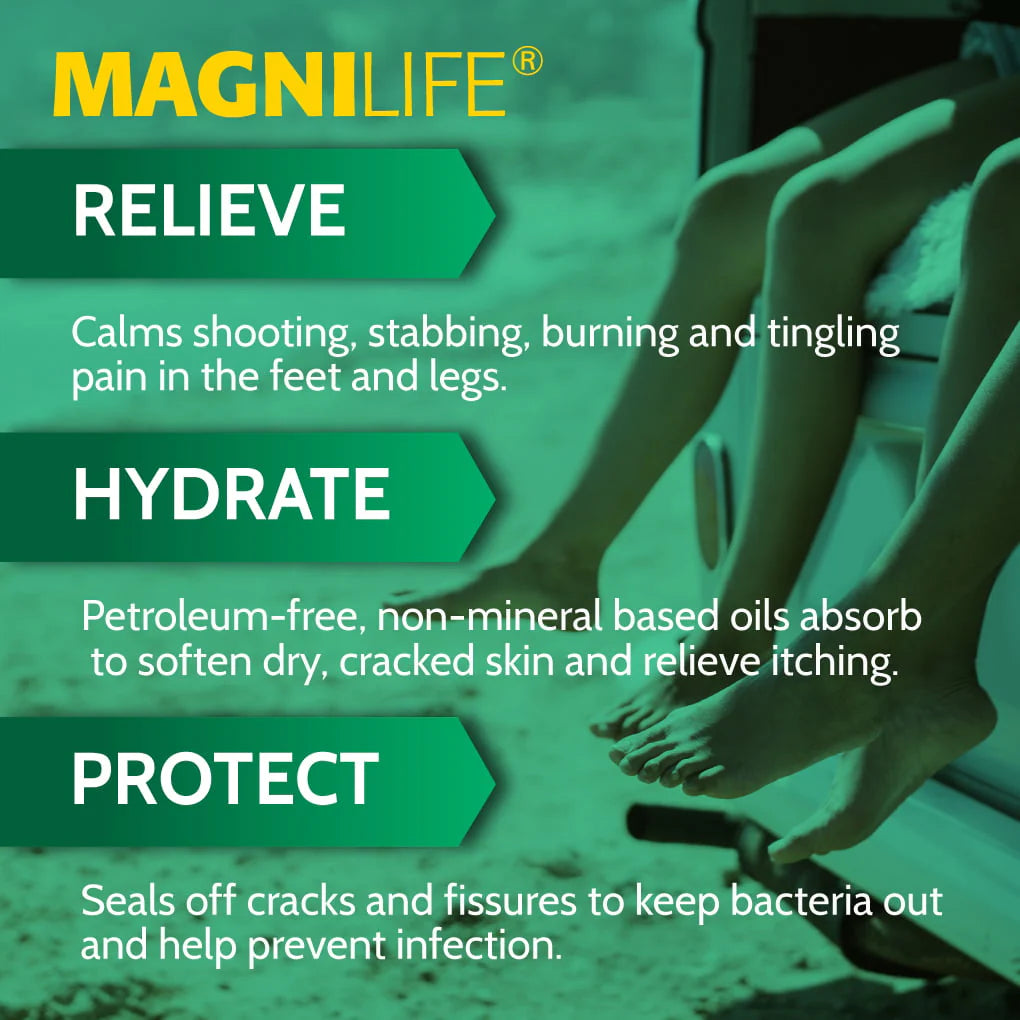 MagniLife DB Pain Relieving Foot Spray Calms Burning and Tingling, 3 oz