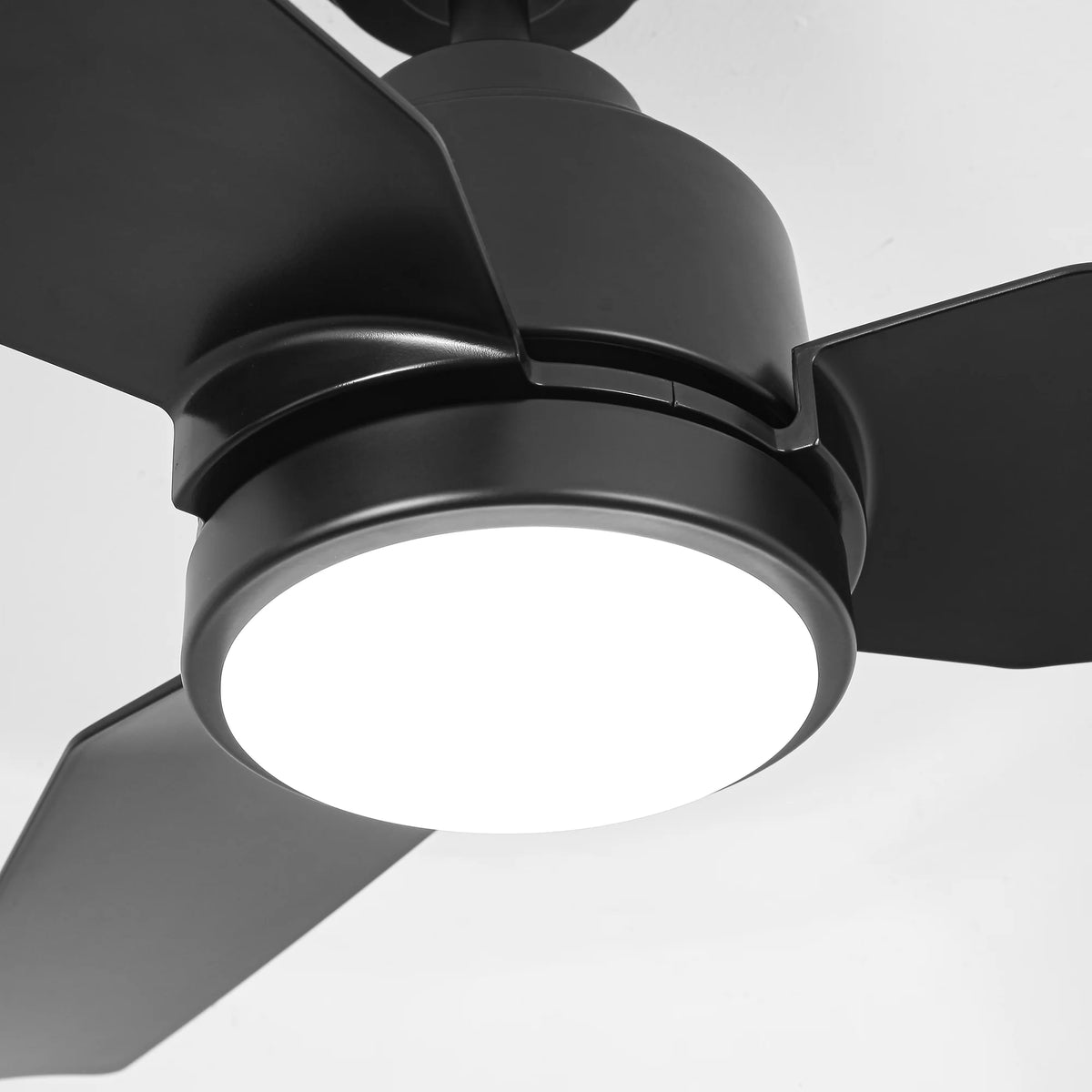 42" Modern Gold Dimmable Ceiling Fan DC Motor Indoor 3-blade LED Ceiling Fan with Remote
