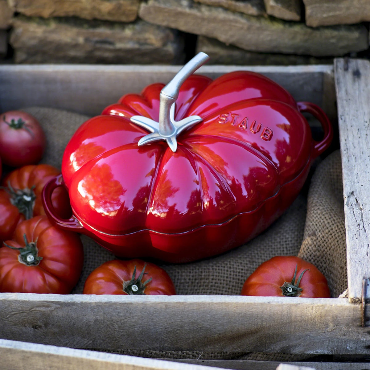 Staub Cast Iron 3-qt Tomato Cocotte - Cherry