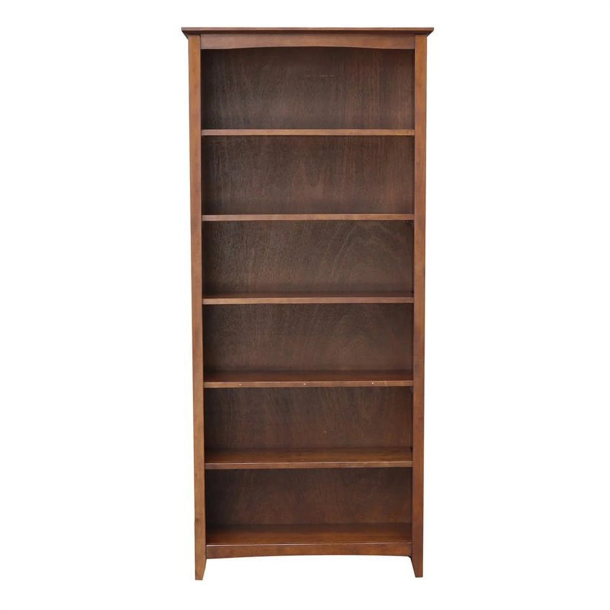 International Concepts Solid Wood Shaker Bookcase, 72 in H