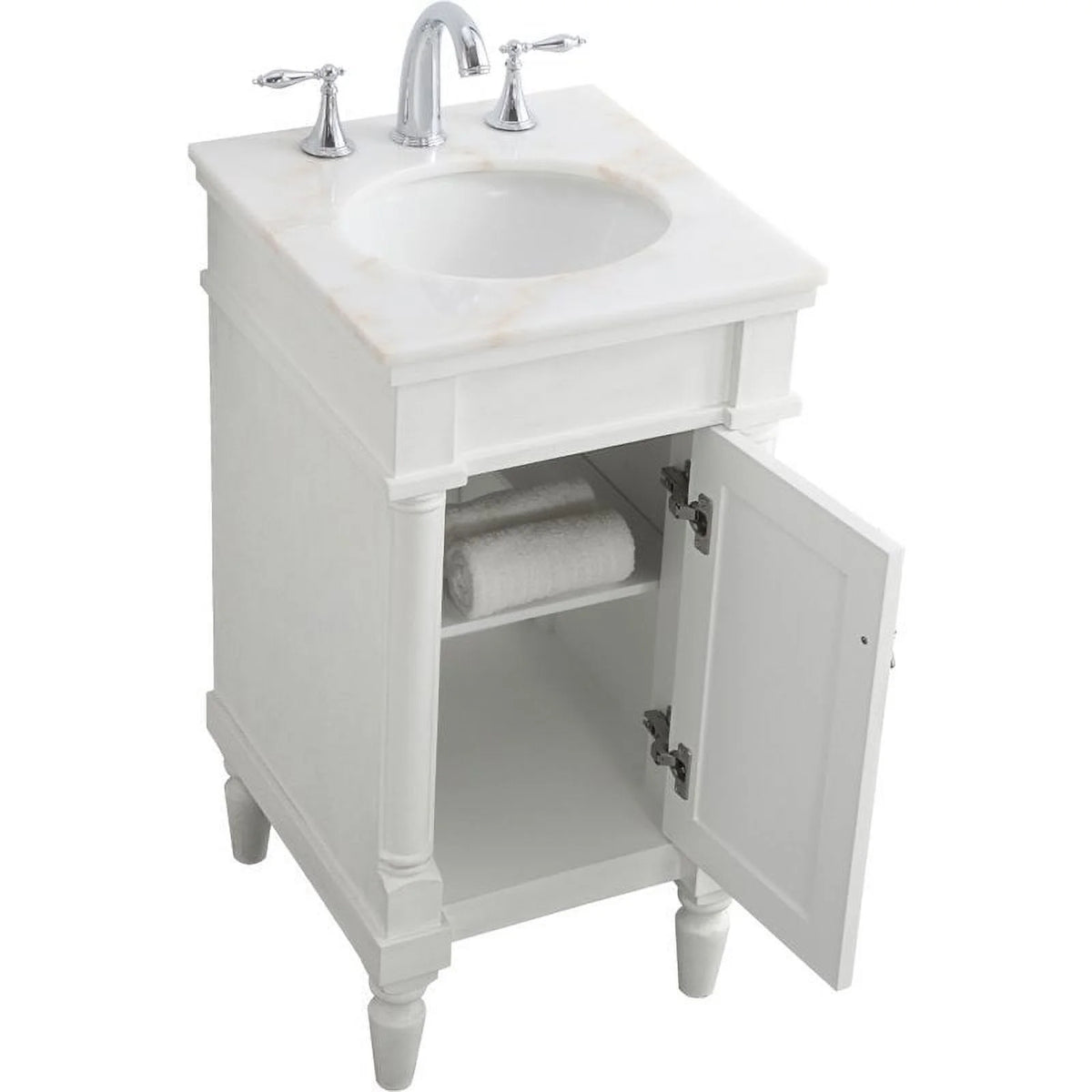 18.5 inch single bathroom vanity in blue