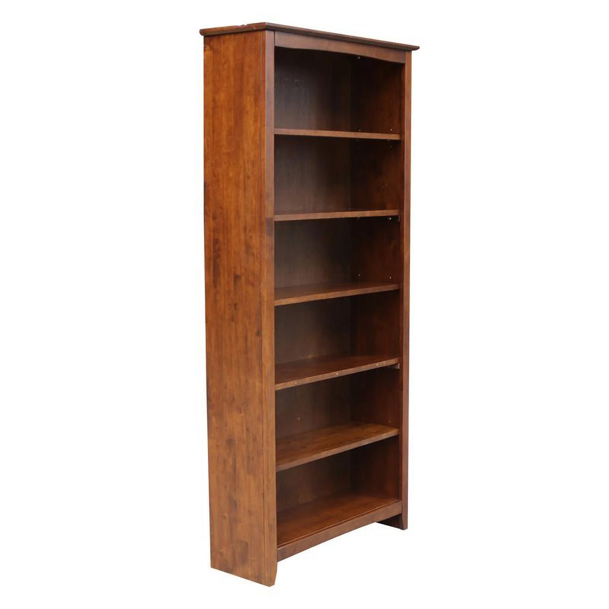 International Concepts Solid Wood Shaker Bookcase, 72 in H