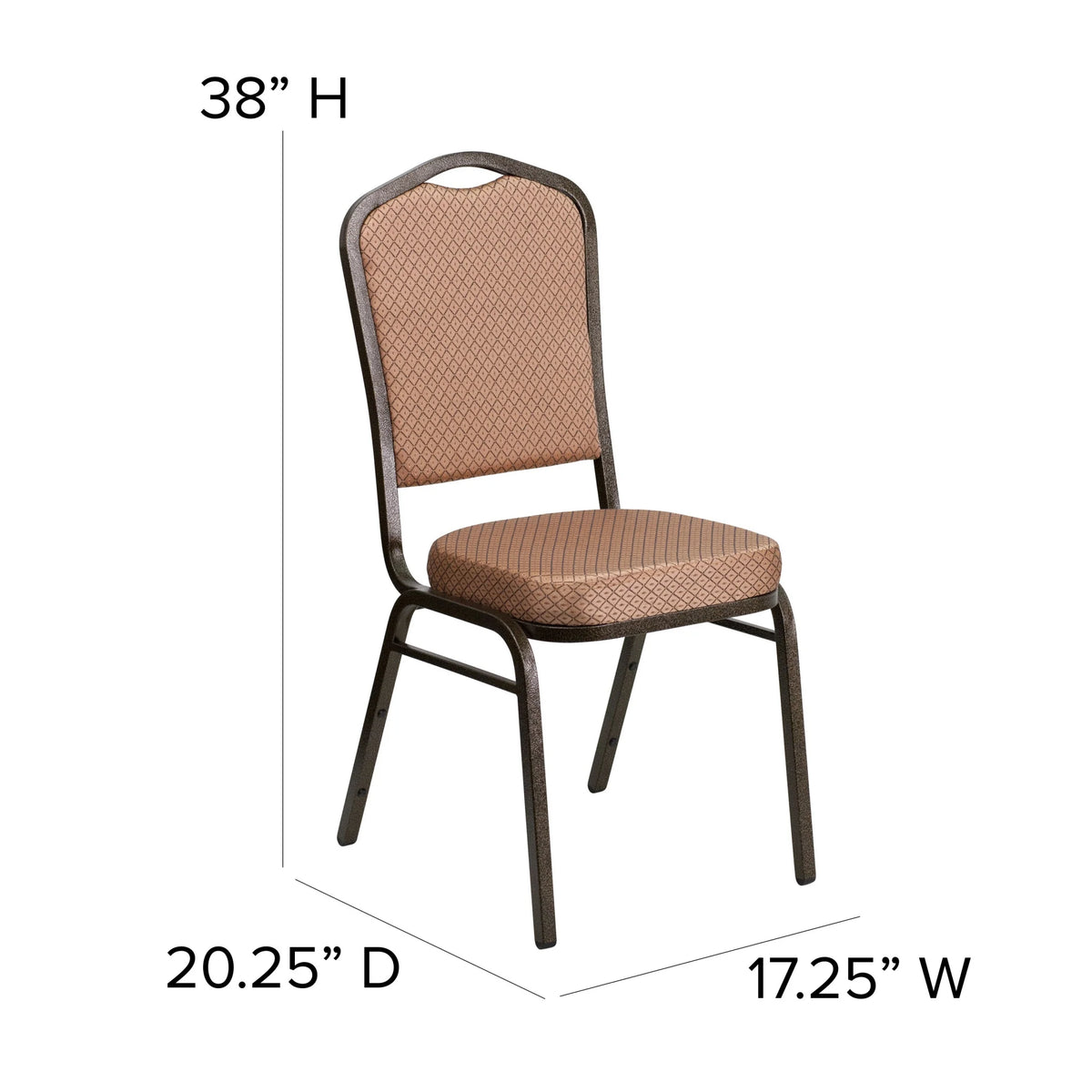 Emma + Oliver 4 Pack Crown Back Stacking Banquet Chair in Navy Vinyl - Silver Vein Frame