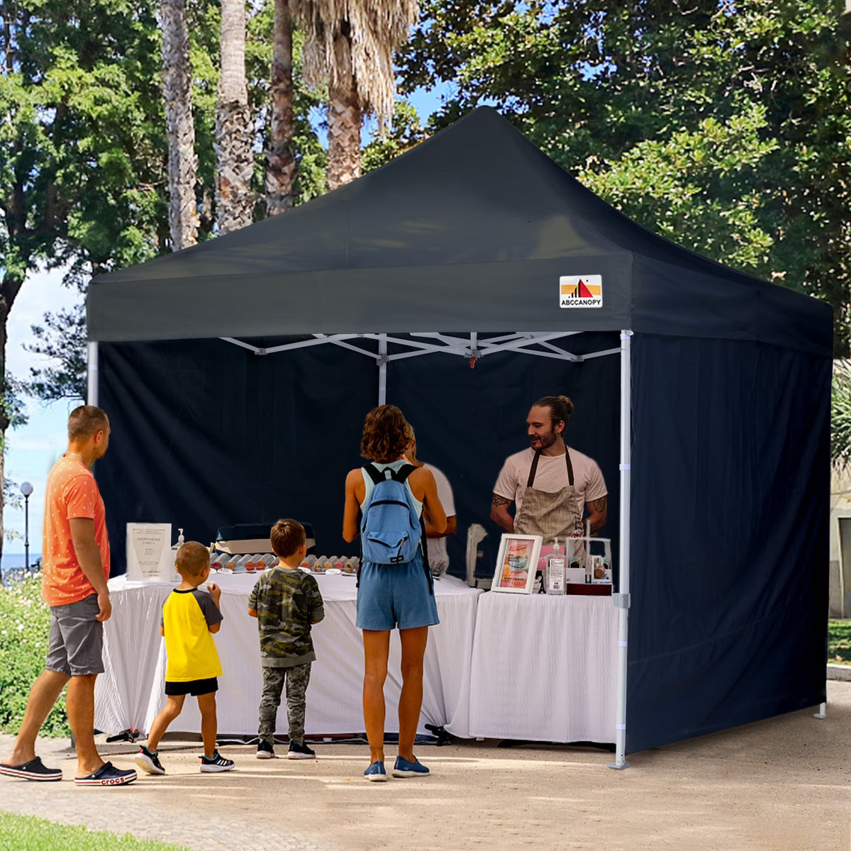 ABCCANOPY Commercial Instant Shade Metal Pop-Up Canopy - 10ftx10ft Grey