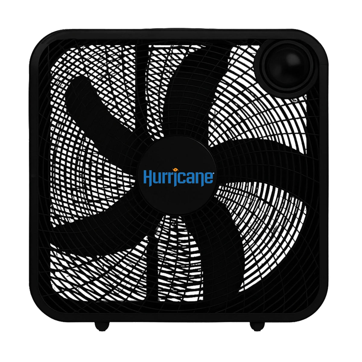 Hurricane 20 Inch Classic Series Floor Box Fan with 3 Speed Settings, Black, 2 Pack