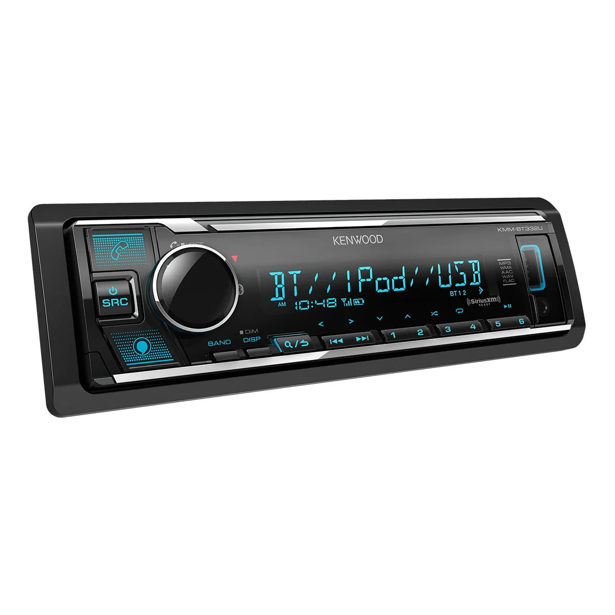 Kenwood KMM-BT332U Digital Media Receiver with Bluetooth &  Voice Control Built-In