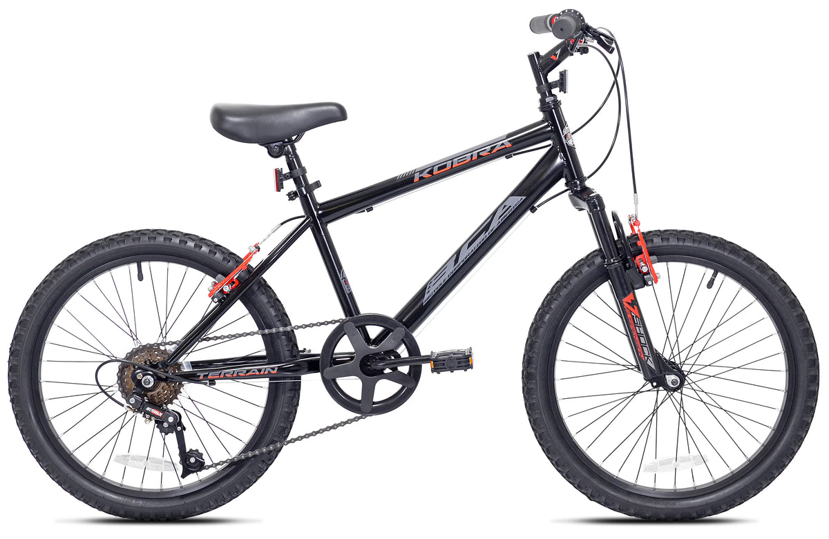 20" Kent Kobra Bicycle, 20" Wheels, Child Ages 7-14, Black