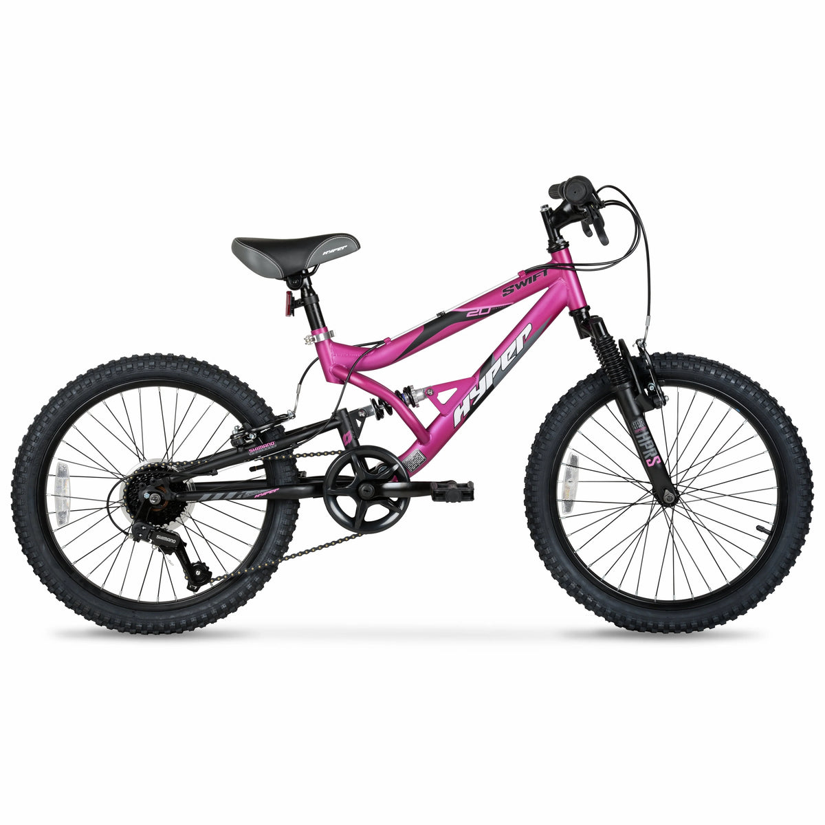 Bicycle 20" Girls Swift Mountain Bike, Kids, Magenta